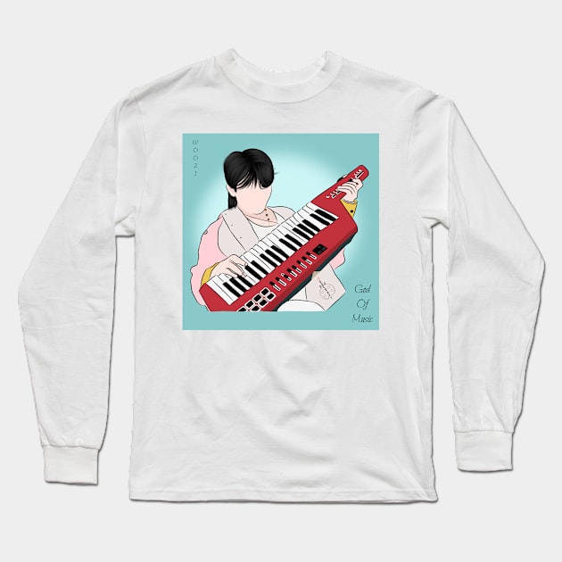 Woozi in God Of Music MV by Seventeen Kpop Long Sleeve T-Shirt by ArtRaft Pro